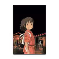 تابلو شاسی گوفی مدل انیمه شهر اشباح طرح Spirited Away Anime کد BLK35 | دنیای قاب