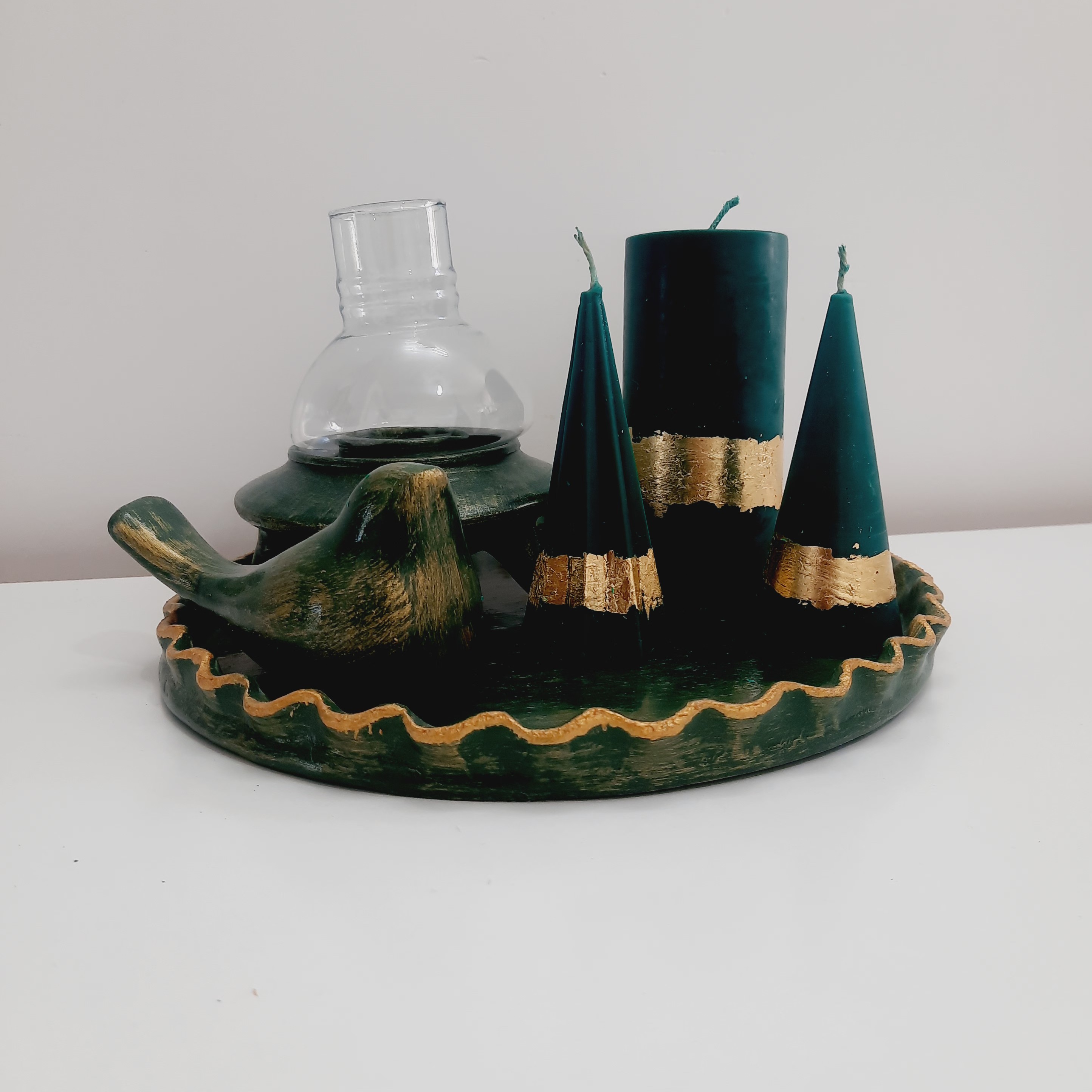 شمع سه تایی تزئینی 