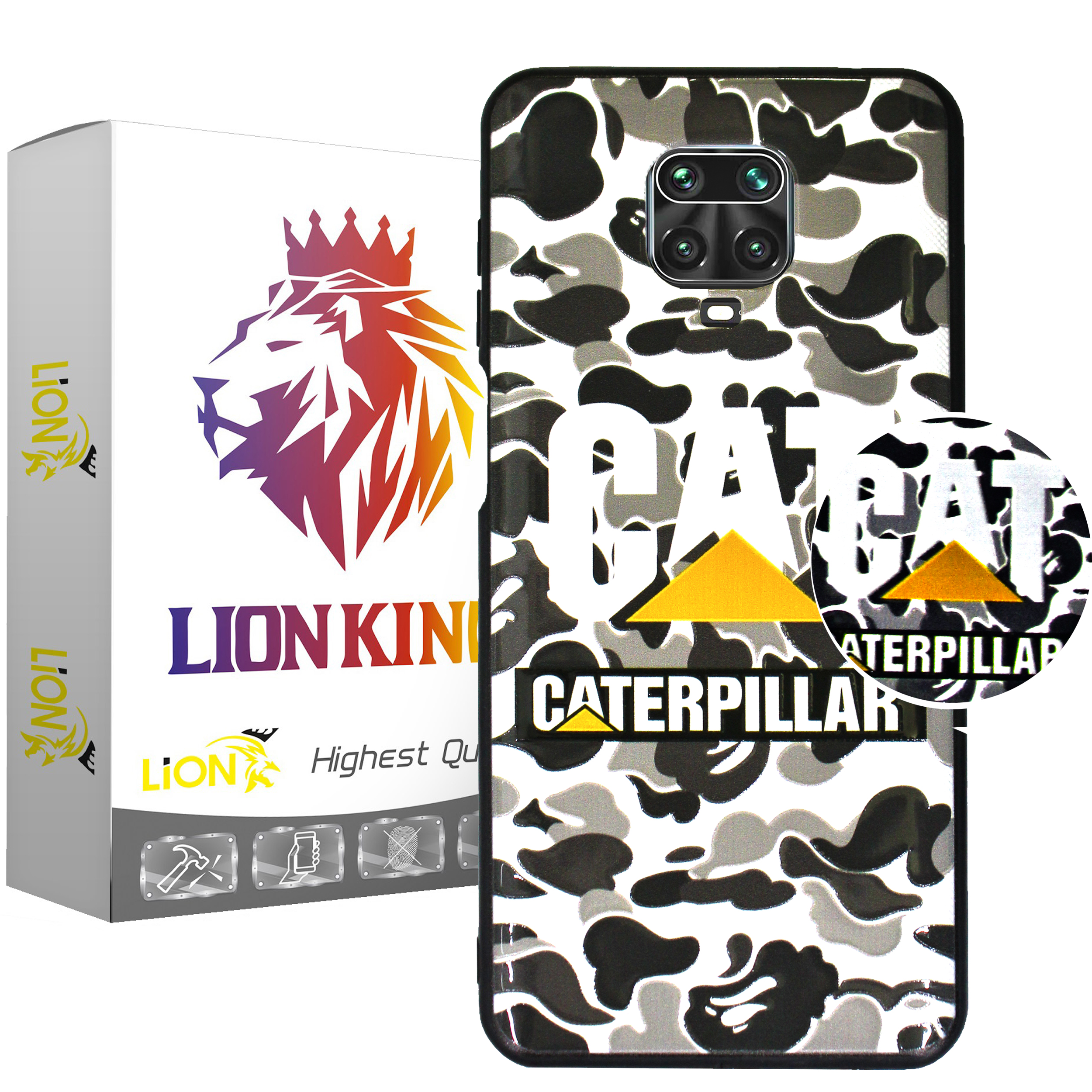 کاور لاین کینگ مدل CT مناسب برای گوشی موبایل شیائومی REDMI NOTE 9S به همراه پایه نگهدارنده