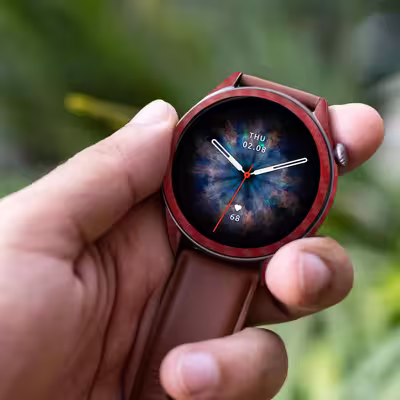 برچسب ماهوت طرح Red-Fiber مناسب برای ساعت هوشمند شیائومی Amazfit GTR 3 Pro