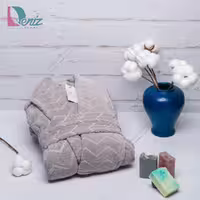 حوله تن پوش البروس رنگ طوسی