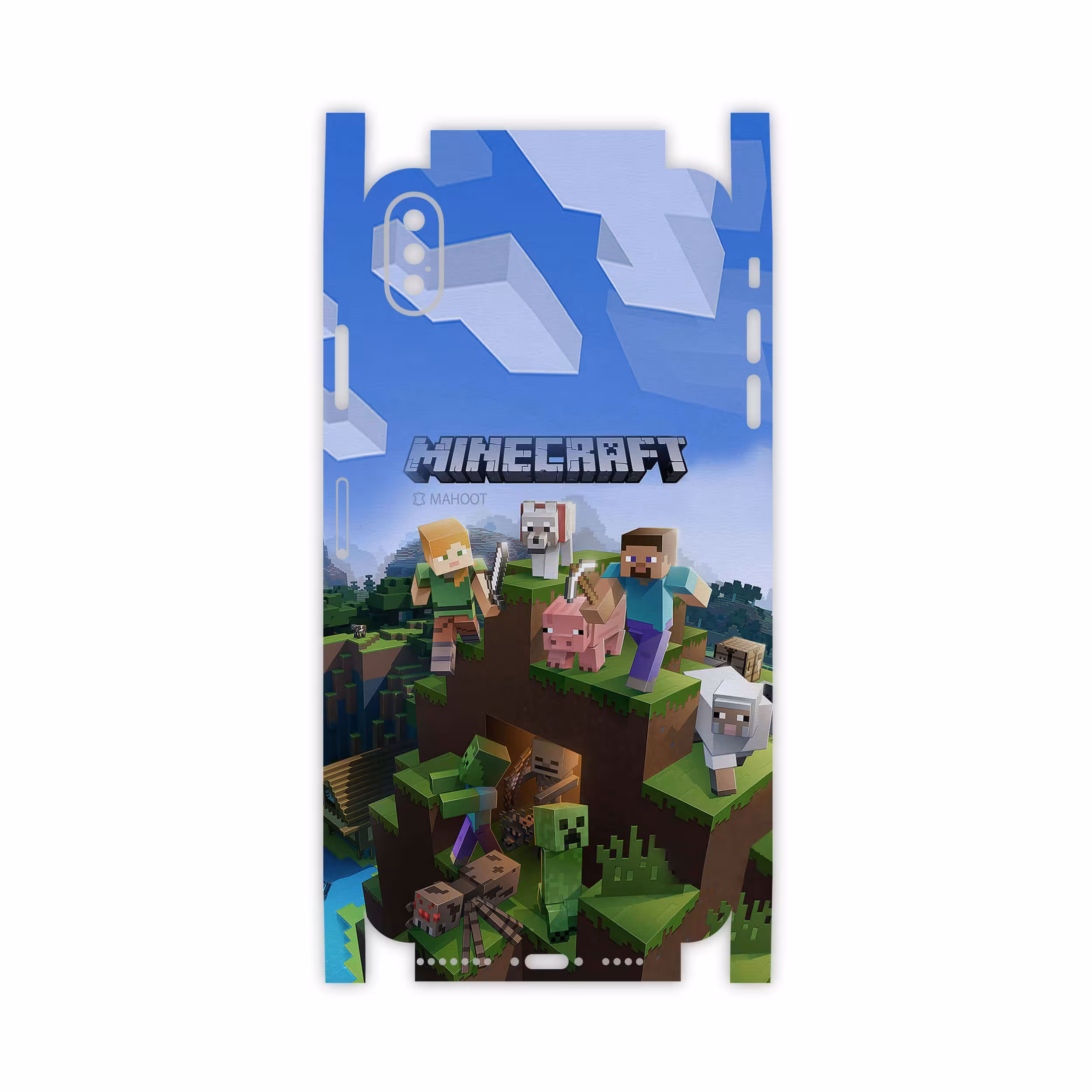 برچسب پوششی ماهوت مدل Minecraft-Game-FullSkin مناسب برای گوشی موبایل اپل iPhone Xs Max