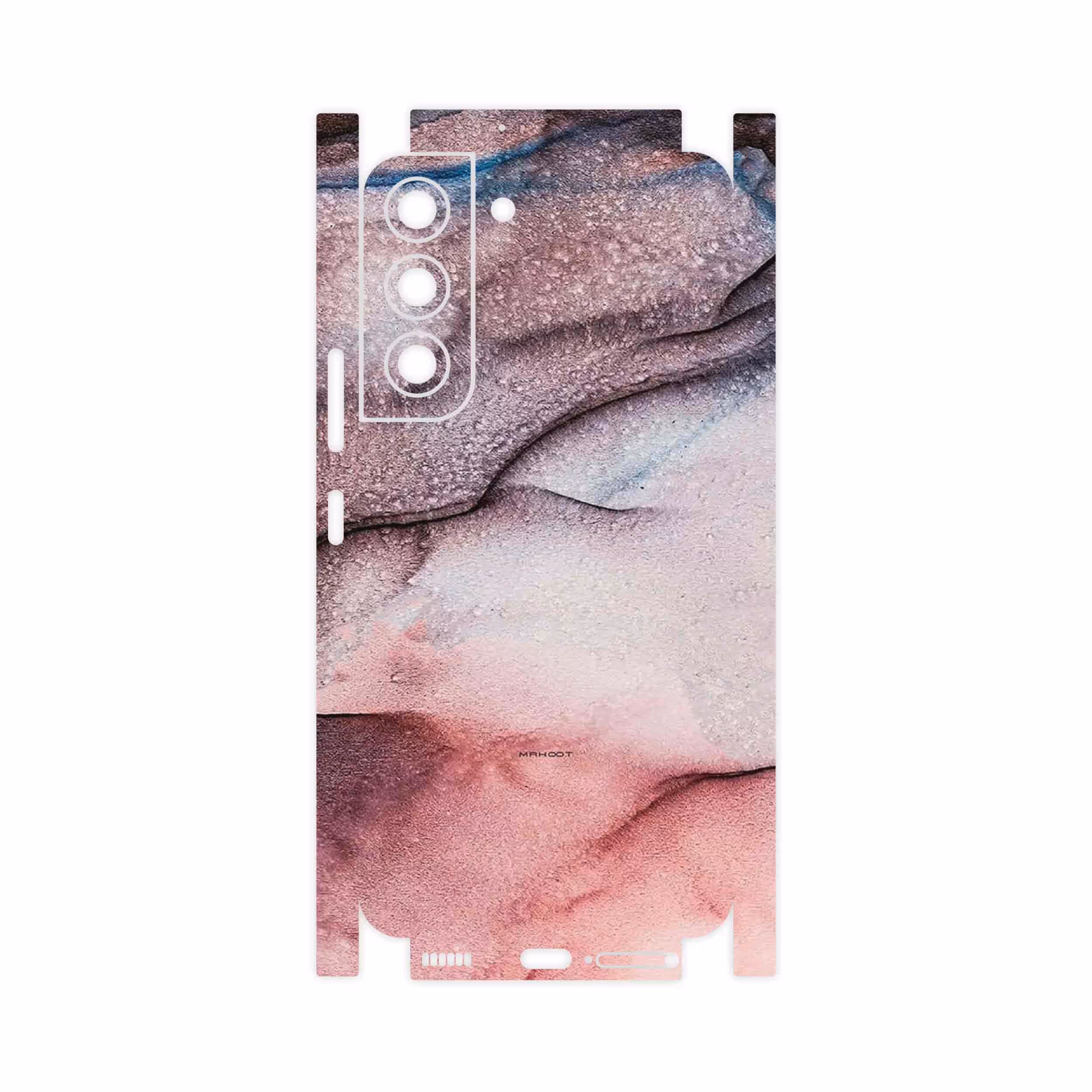 برچسب پوششی ماهوت مدل Smoky pink marble-FullSkin مناسب برای گوشی موبایل سامسونگ Galaxy S22 5G