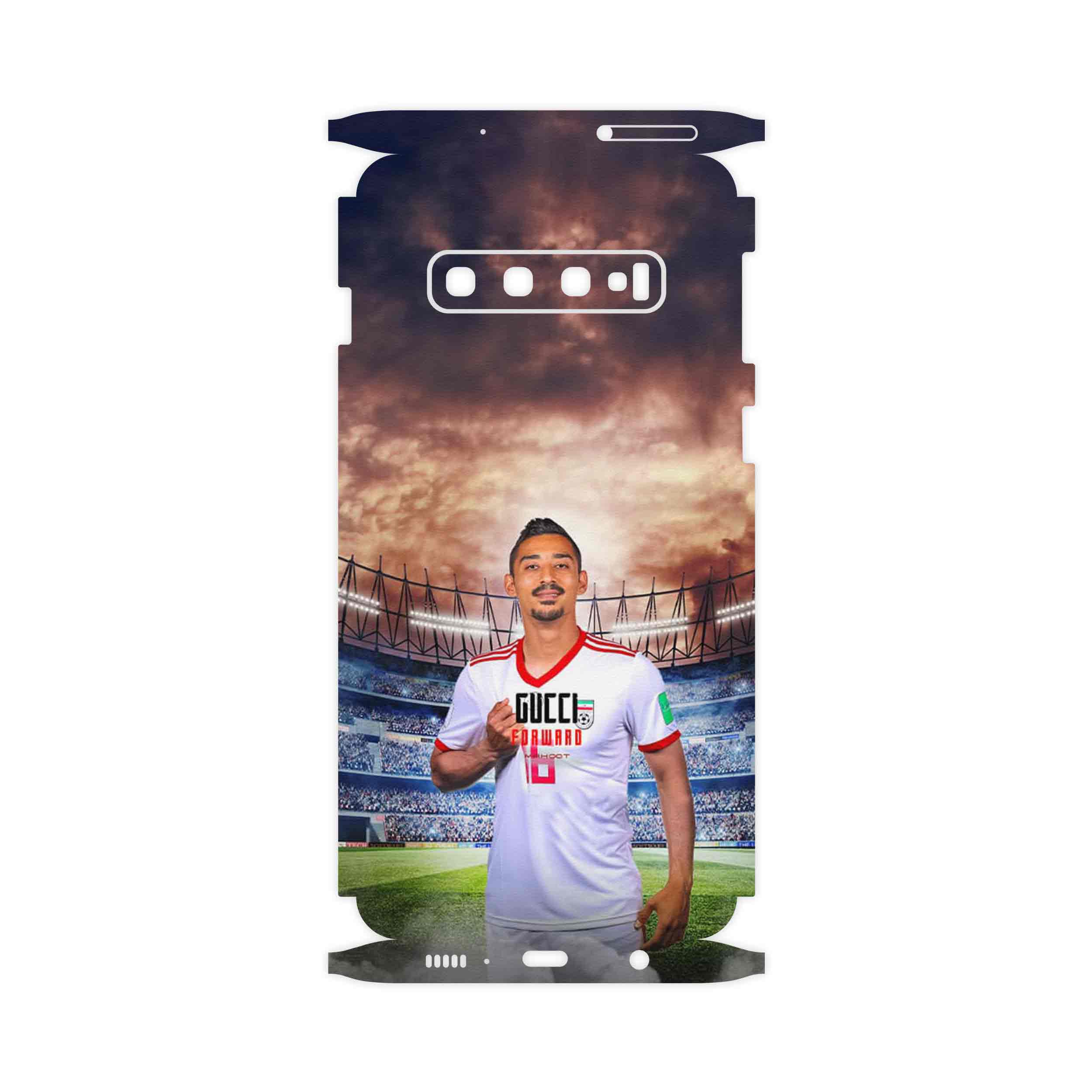 برچسب پوششی ماهوت مدل Reza Ghoochannejhad-FullSkin مناسب برای گوشی موبایل سامسونگ Galaxy S10