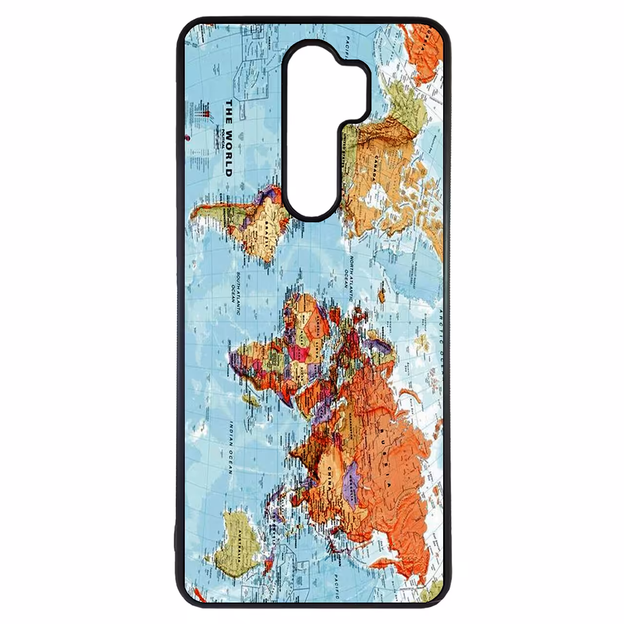 کاور طرح نقشه جهان کد 1146 مناسب برای گوشی موبایل شیائومی redmi note 8 pro