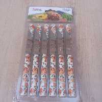 چاقو میوه خوری 12 عددی طرح سرامیکی لوله ای مارک ماربلا تیغه استیل 