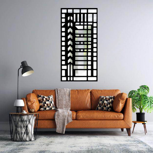 آینه پلکسی گلس طرح اشکال هندسی