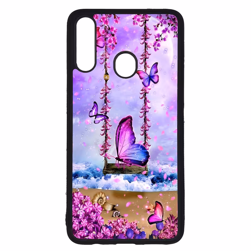 کاور طرح پروانه کد G-028 مناسب برای گوشی موبایل سامسونگ Galaxy A20s | دیجی قاب دونی