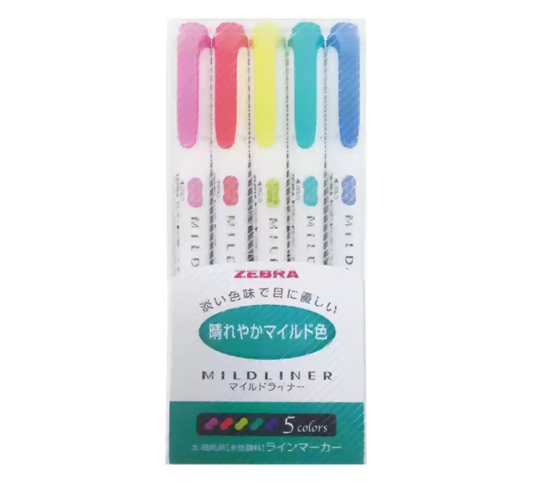 ماژیک هایلایت دو سر زبرا مدل Mildliner – تم سبزآبی