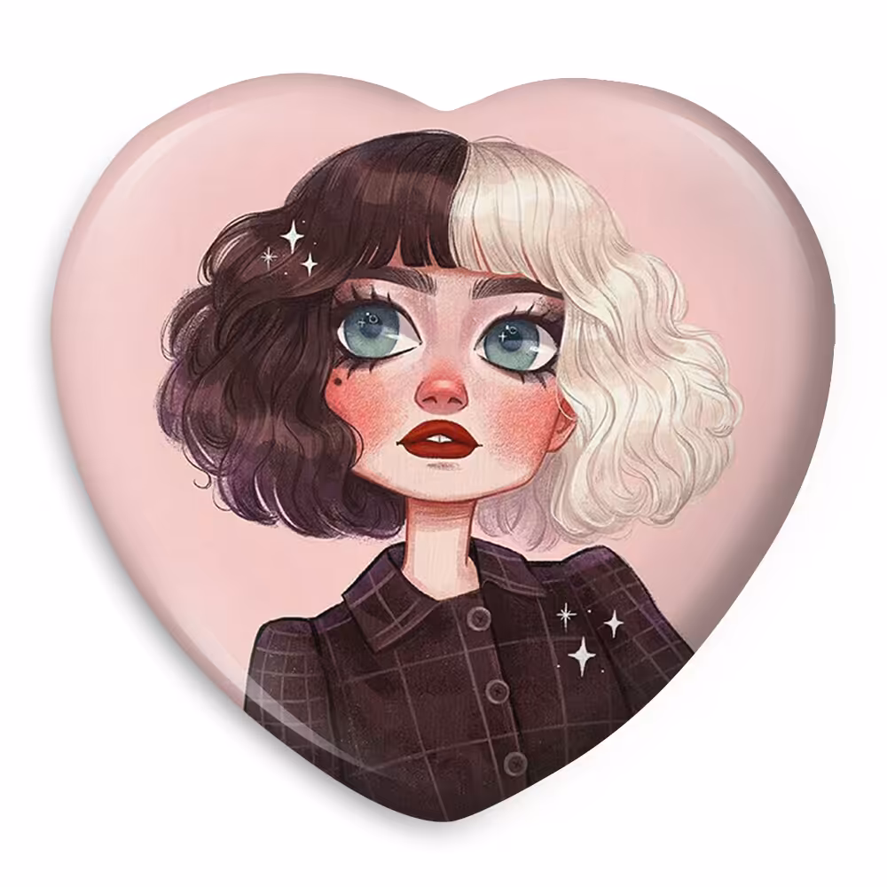 پیکسل خندالو طرح کروئلا Cruella مدل قلبی کد 10754