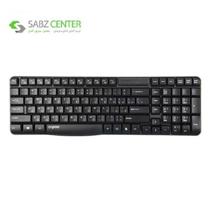 کیبورد بی‌سیم رپو مدل E1050 به همراه حروف فارسی