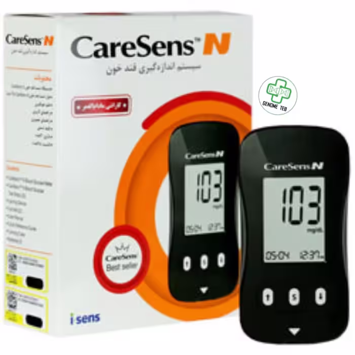 دستگاه تست قندخون کرسنس Caresens به همراه 25 عدد نوار تست