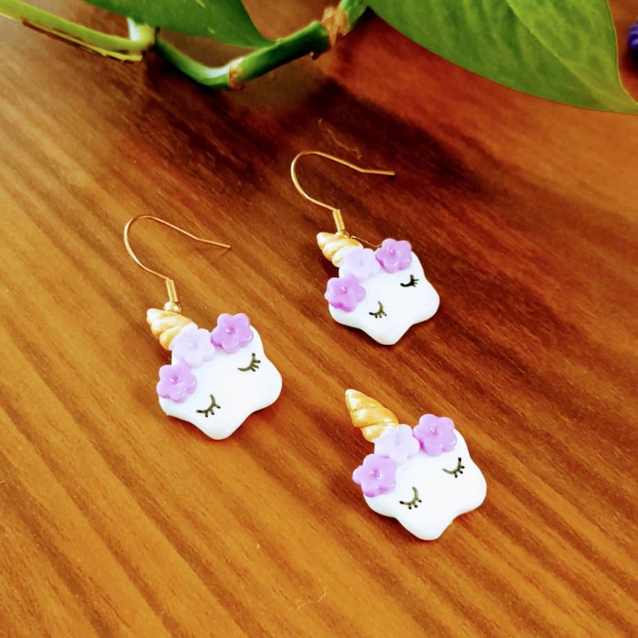 نیم ست گوشواره و پلاک دخترانه 