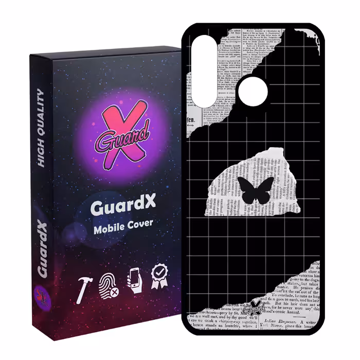 کاور گارد ایکس طرح پروانه مدل Glass10533 مناسب برای گوشی موبایل هوآوی P30 Lite/Nova 4E