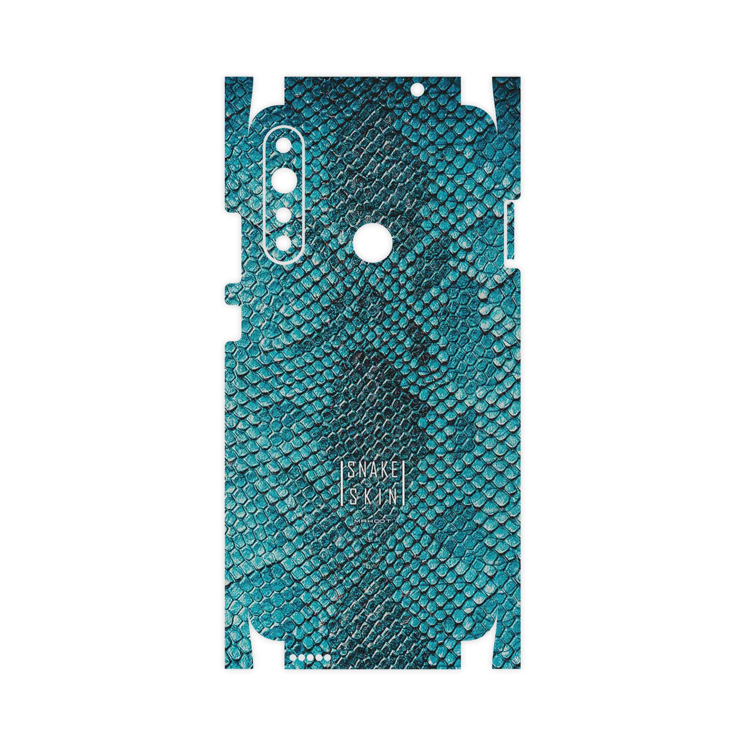 برچسب پوششی ماهوت مدل Blue Snake Skin-FullSkin مناسب برای گوشی موبایل جی پلاس P10 Plus