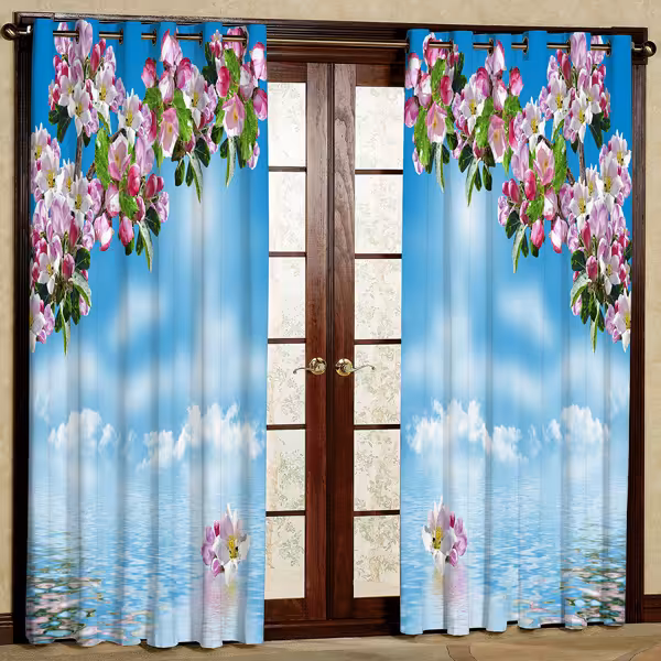 پرده مدل پانچی کد 6055 سایز 280x140 سانتی متر