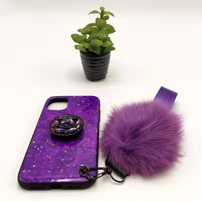 کاور مدل پام پام کد 0011 مناسب برای گوشی موبایل اپل IPHONE 11 PRO MAX به همراه بند و پایه نگهدارنده