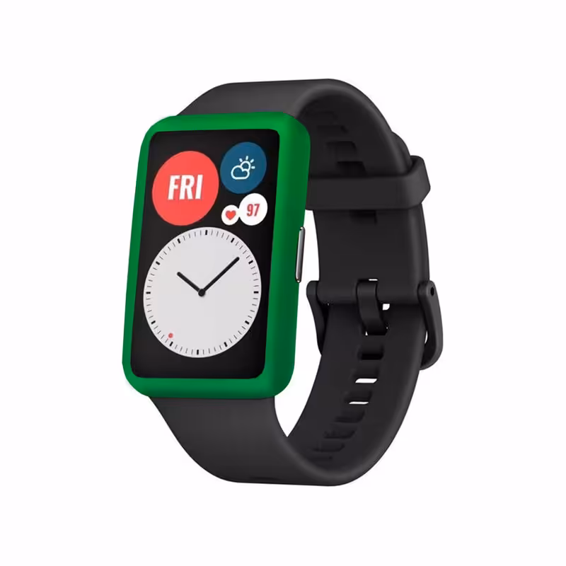 برچسب ماهوت طرح Matte-Green مناسب برای ساعت هوشمند هوآوی Watch Fit | کالا برتری