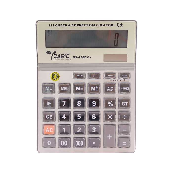 ماشین حساب کاسیک مدل GX-160SV-t کد 7677