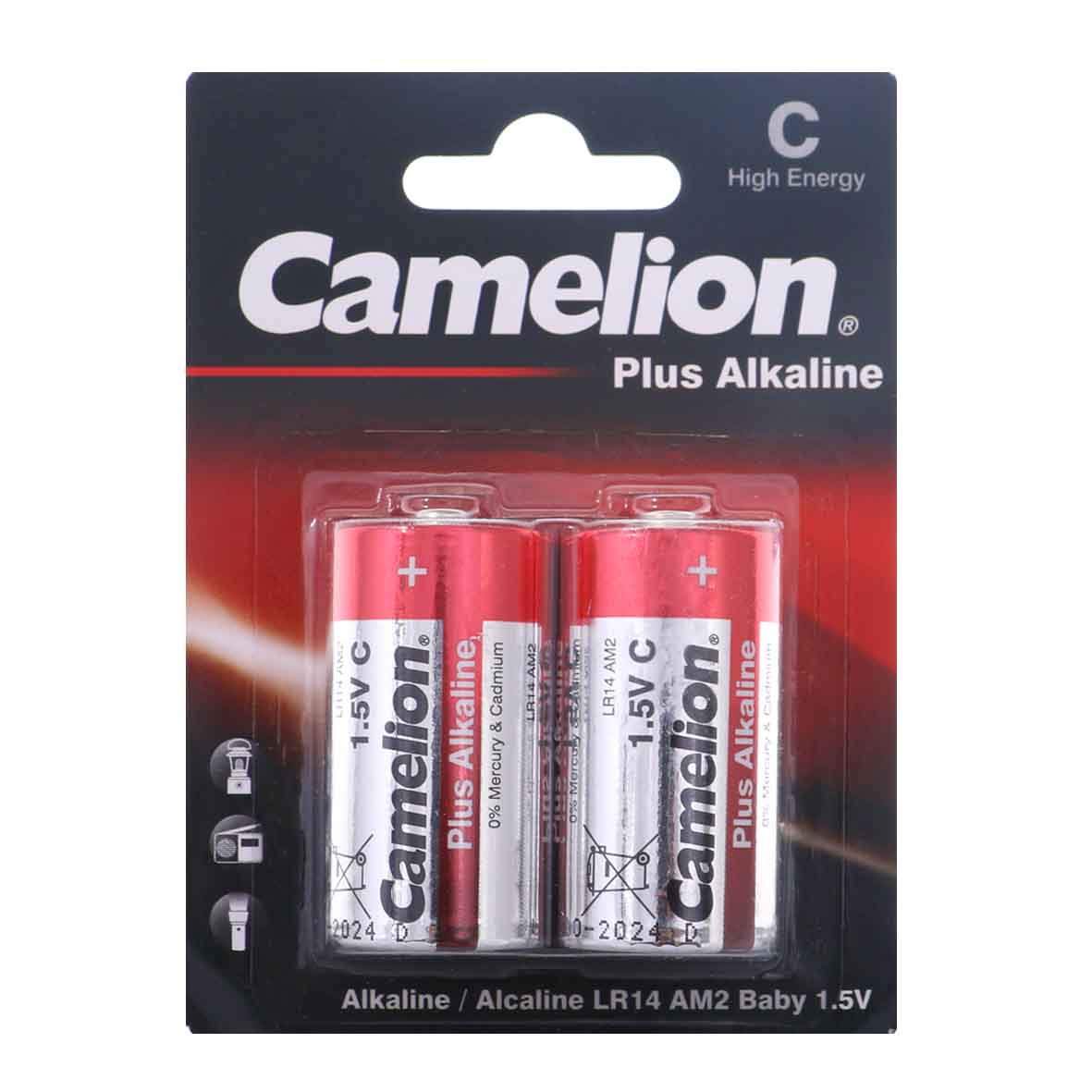 باتری C کملیون مدل Plus Alkaline بسته 2 عددی