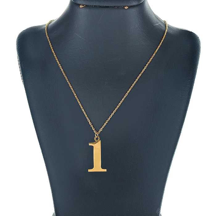 گردنبند گالری عزیزی طرح 1 مدل GZ14439