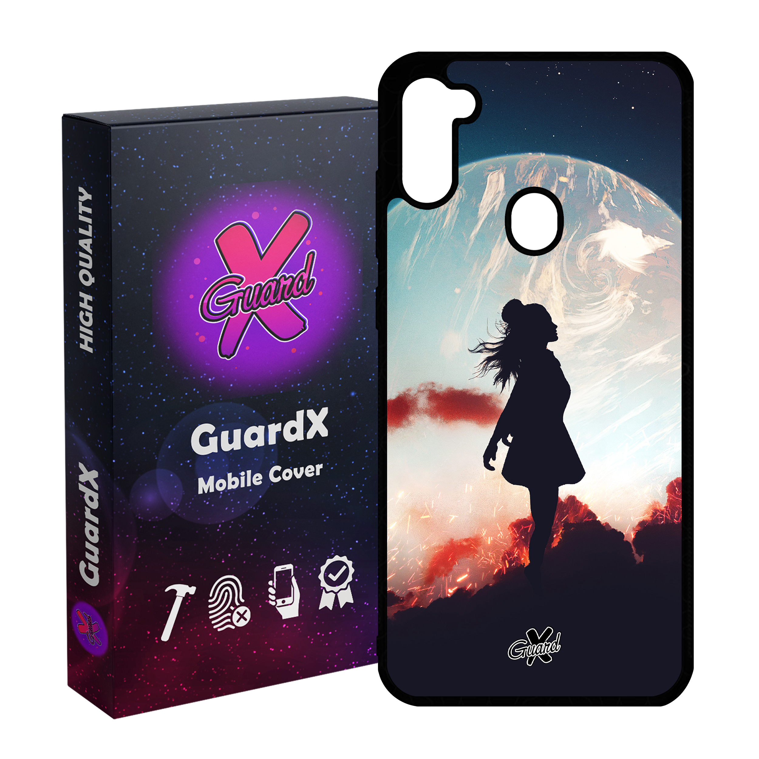 کاور گارد ایکس طرح دختر مدل Glass10195 مناسب برای گوشی موبایل سامسونگ Galaxy A11 / M11