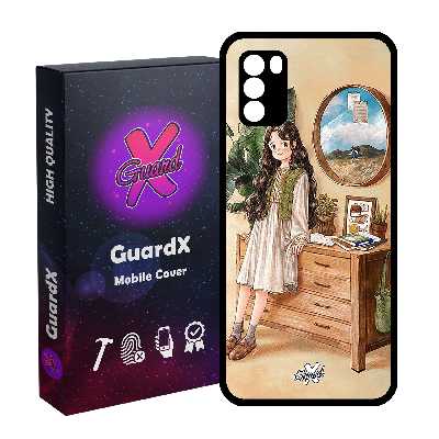 کاور گارد ایکس طرح دختر مدل Glass10308 مناسب برای گوشی موبایل شیائومی Poco M3