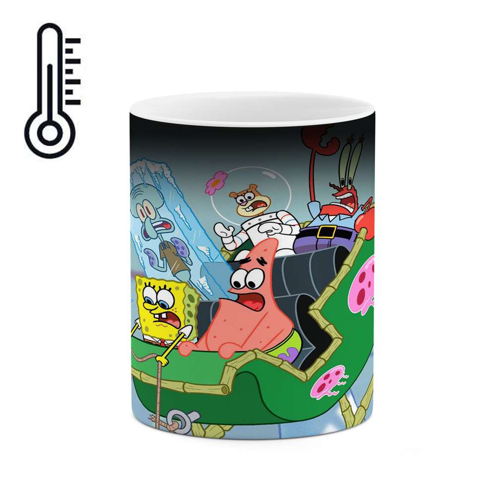 ماگ حرارتی طرح باب اسفنجی و پاتریک مدل mgph14326