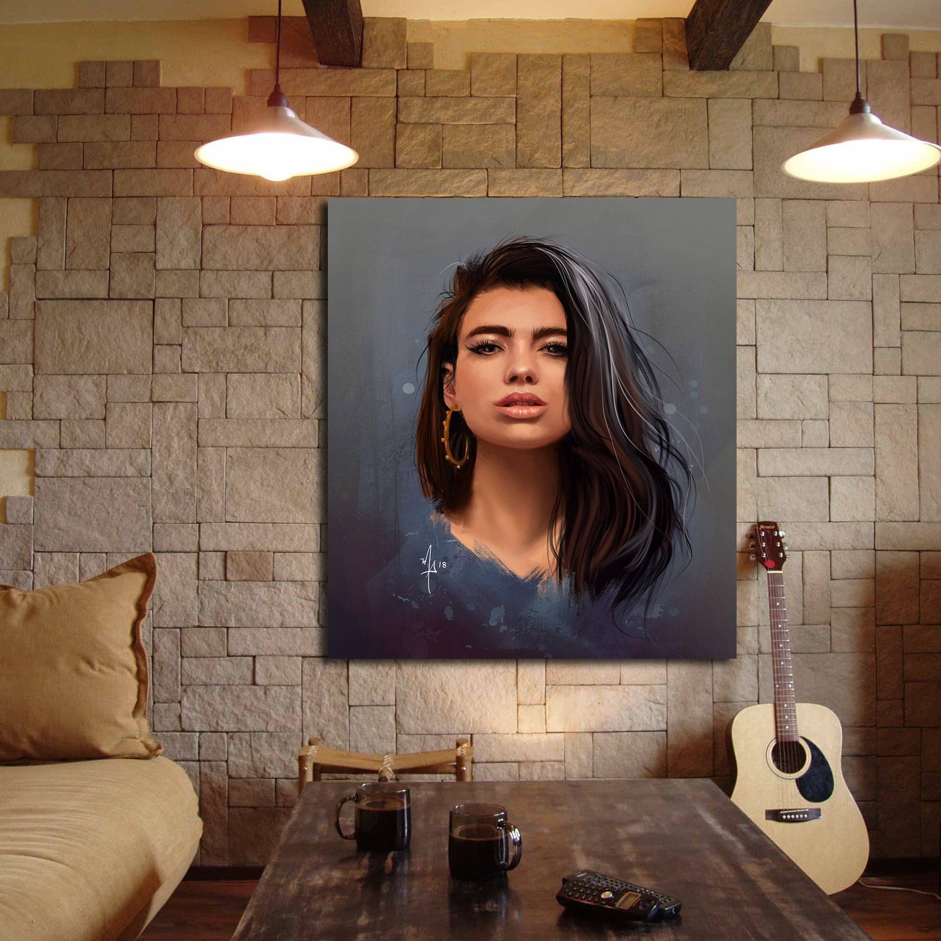 تابلو شاسی مدل dua lipa کد 7