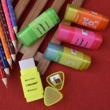 پاک کن تراش دار تریو نئون پیکاسو مدل سه گوش 03