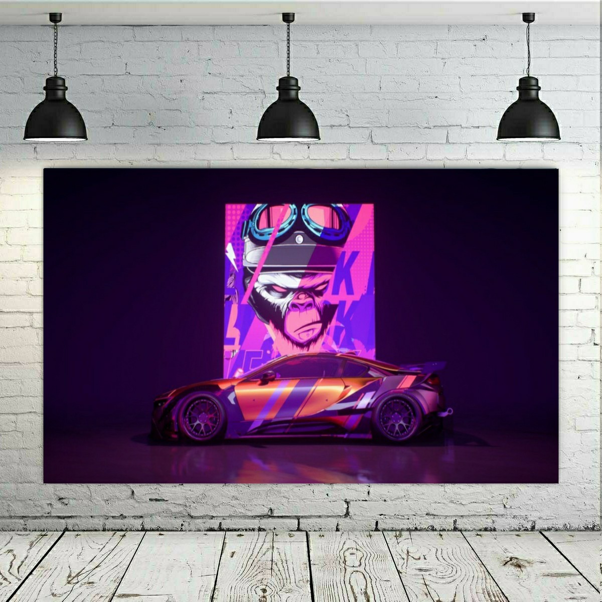 تابلو بوم طرح ماشین Need fors peed game مدل SDB4819