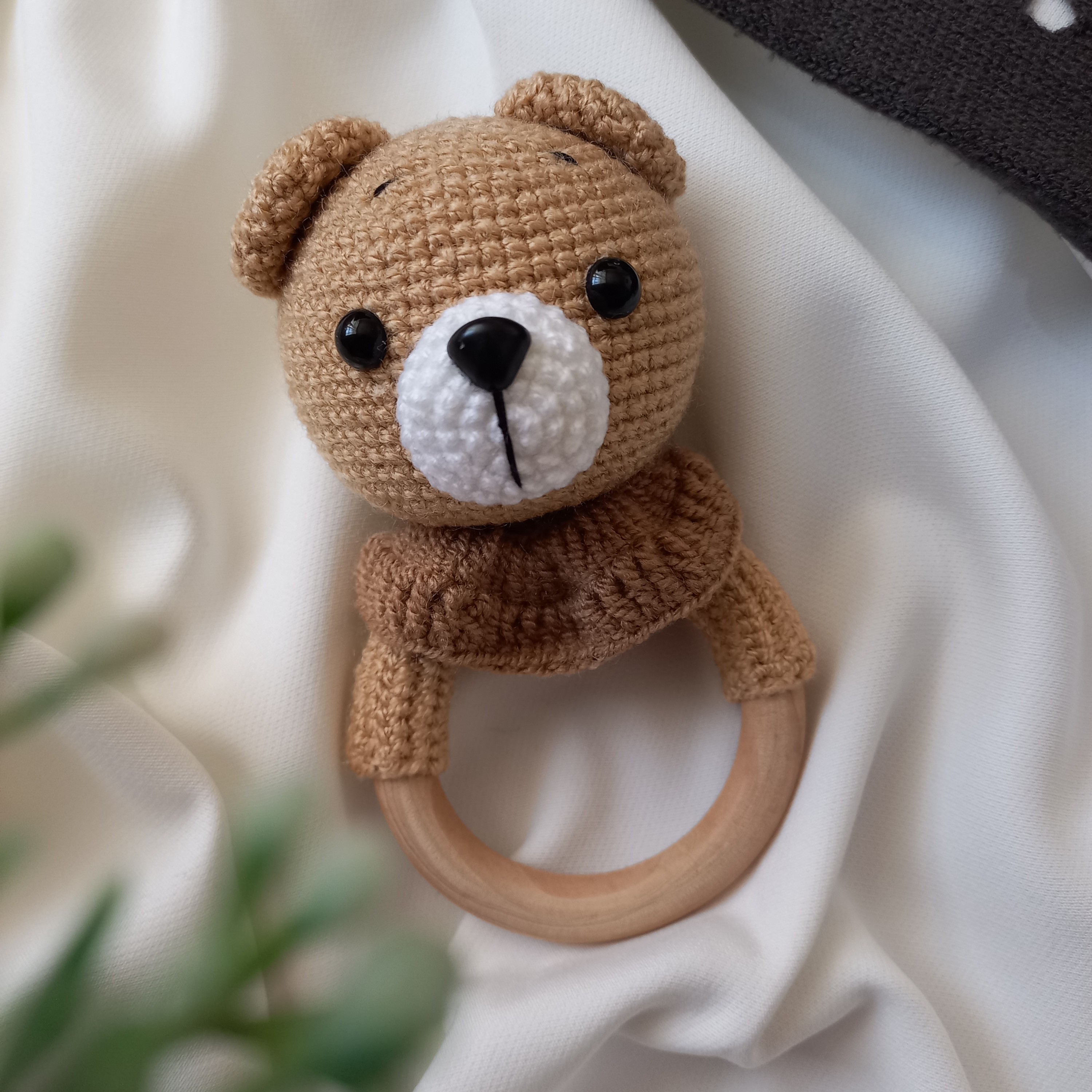 جغجغه بافتنی خرس