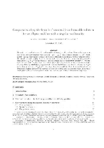 خرید و دانلود نسخه کامل کتاب Compactness along the branch of semi-stable and unstable solutions for an elliptic problem with a singular nonlinearity