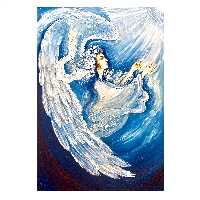 تابلو نقاشی مدل مینیاتور طرح نیایش کد 03