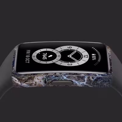 برچسب ماهوت طرح Earth White Marble مناسب برای ساعت هوشمند هوآوی band 6