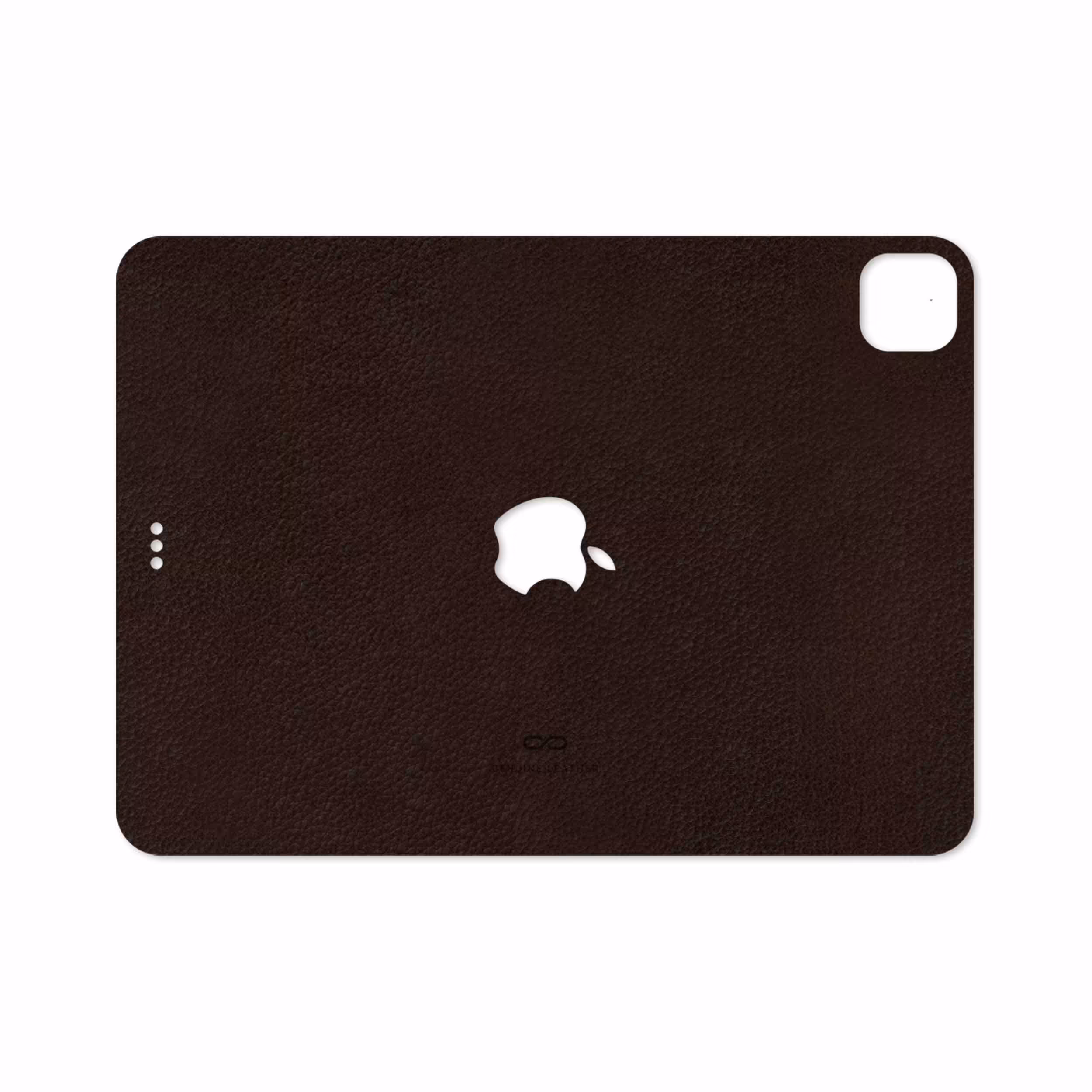 برچسب پوششی ماهوت مدل Dark-Brown-Leather مناسب برای تبلت اپل iPad Pro 11 (GEN 2) 2020 A2228