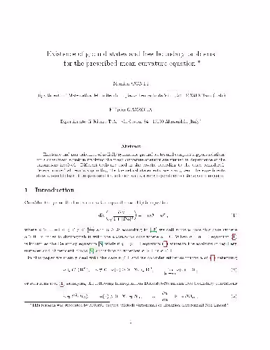 خرید و دانلود نسخه کامل کتاب Existence of ground states and free-boundary problems for the prescribed mean-curvature equation
