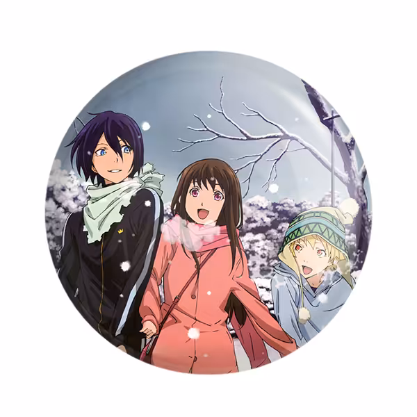 پیکسل خندالو مدل یاتو و هیوری و یوکینه انیمه نوراگامی کد 12692