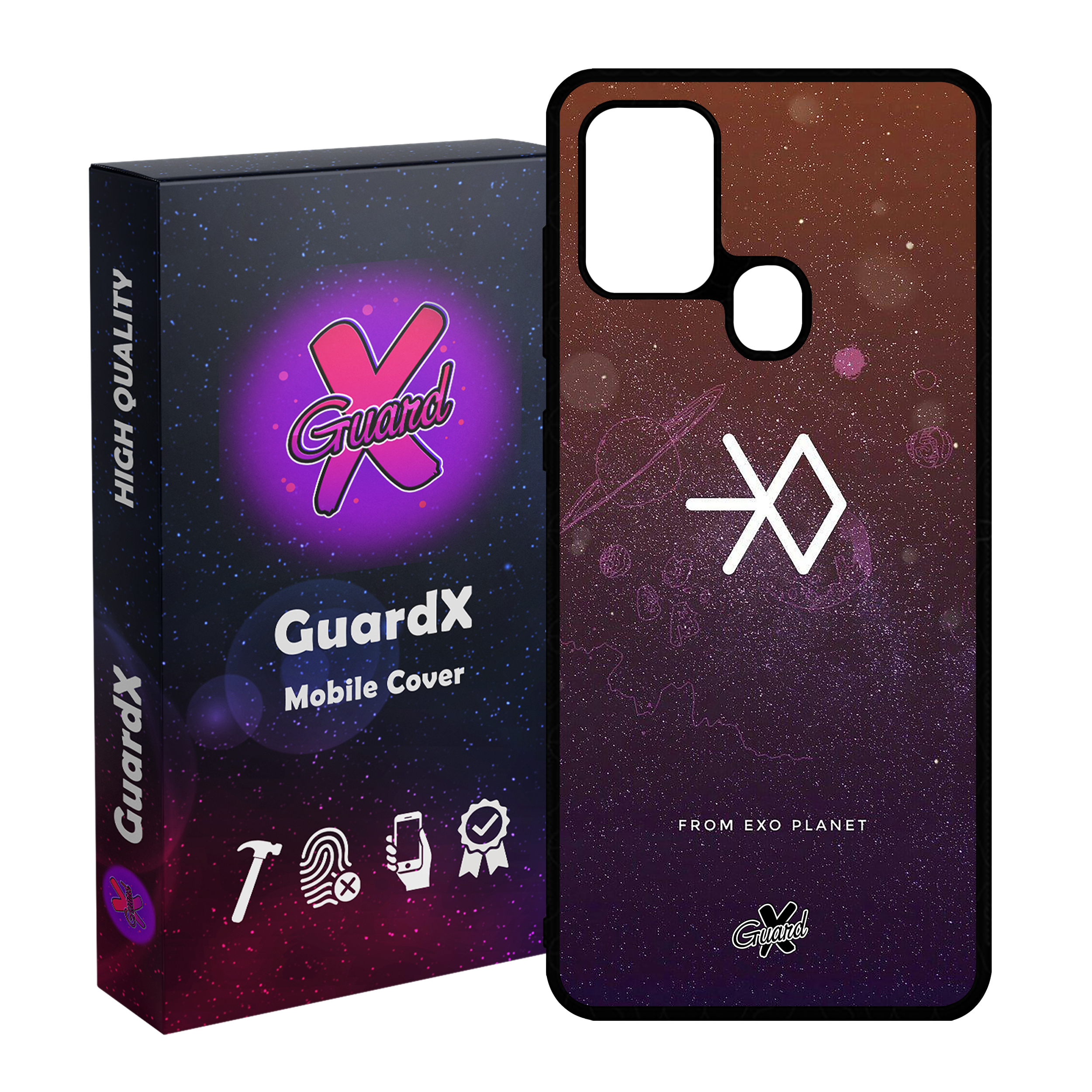 کاور گارد ایکس طرح Exo مدل Glass10021 مناسب برای گوشی موبایل سامسونگ Galaxy A21s