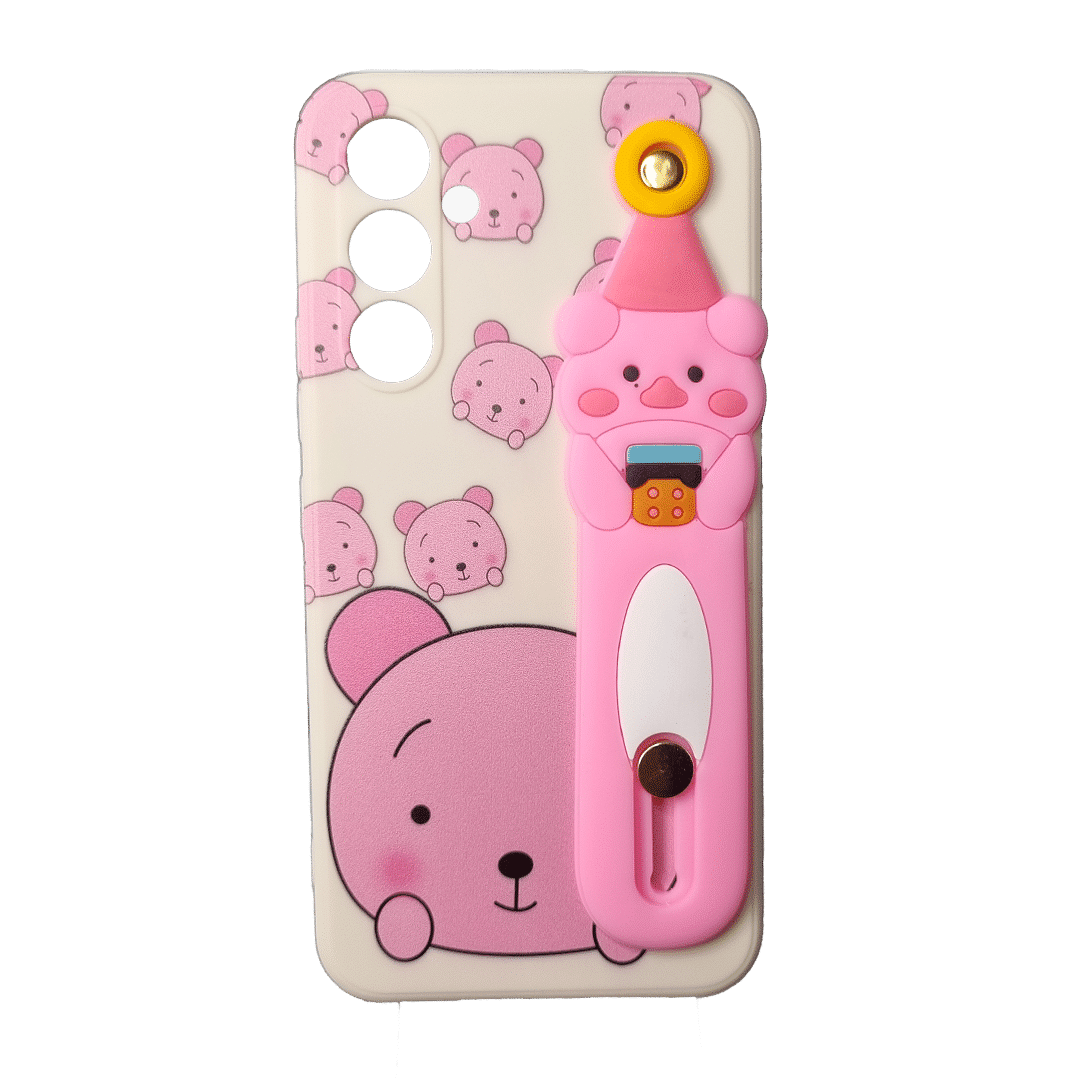 گارد استند دار خرس صورتی برای سامسونگ A34 - امین 24 امانت دار اعتماد شما