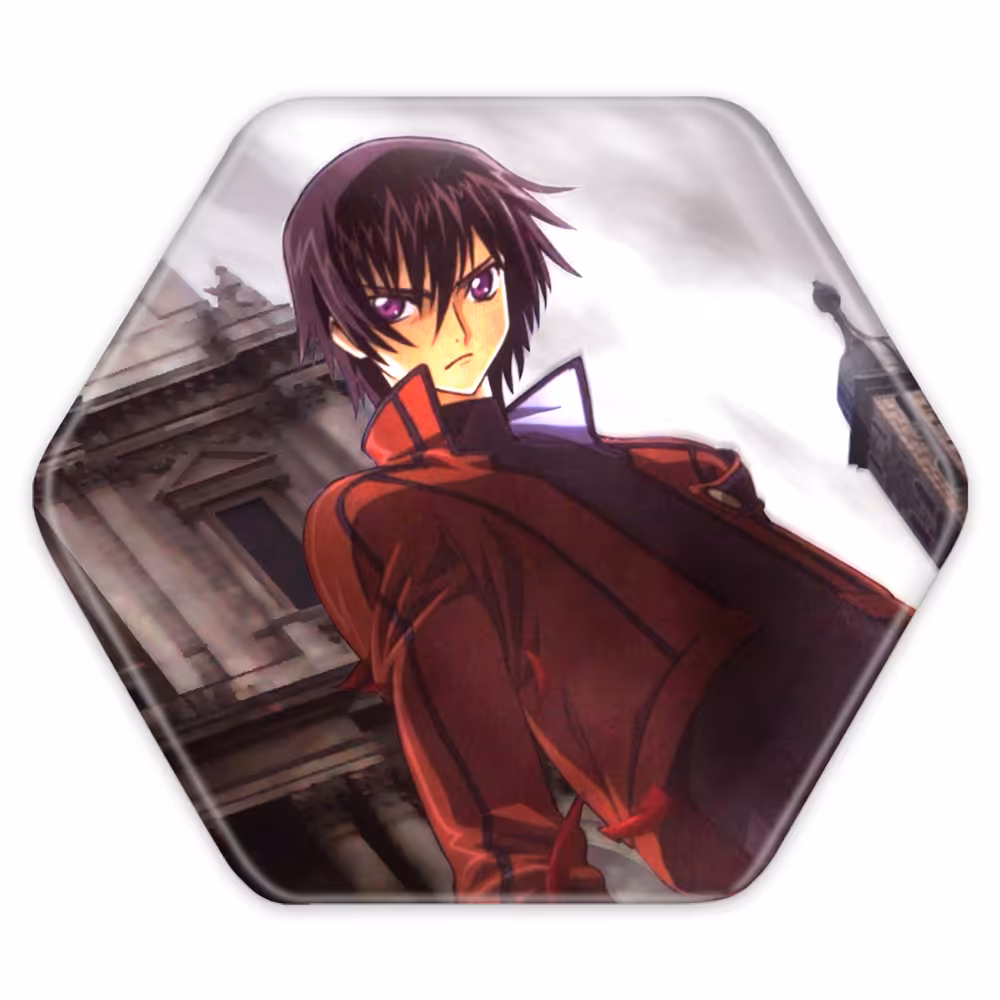 پیکسل خندالو طرح لولوش وی بریتانیا انیمه کد گیاس Code Geass مدل شش ضلعی کد 13057