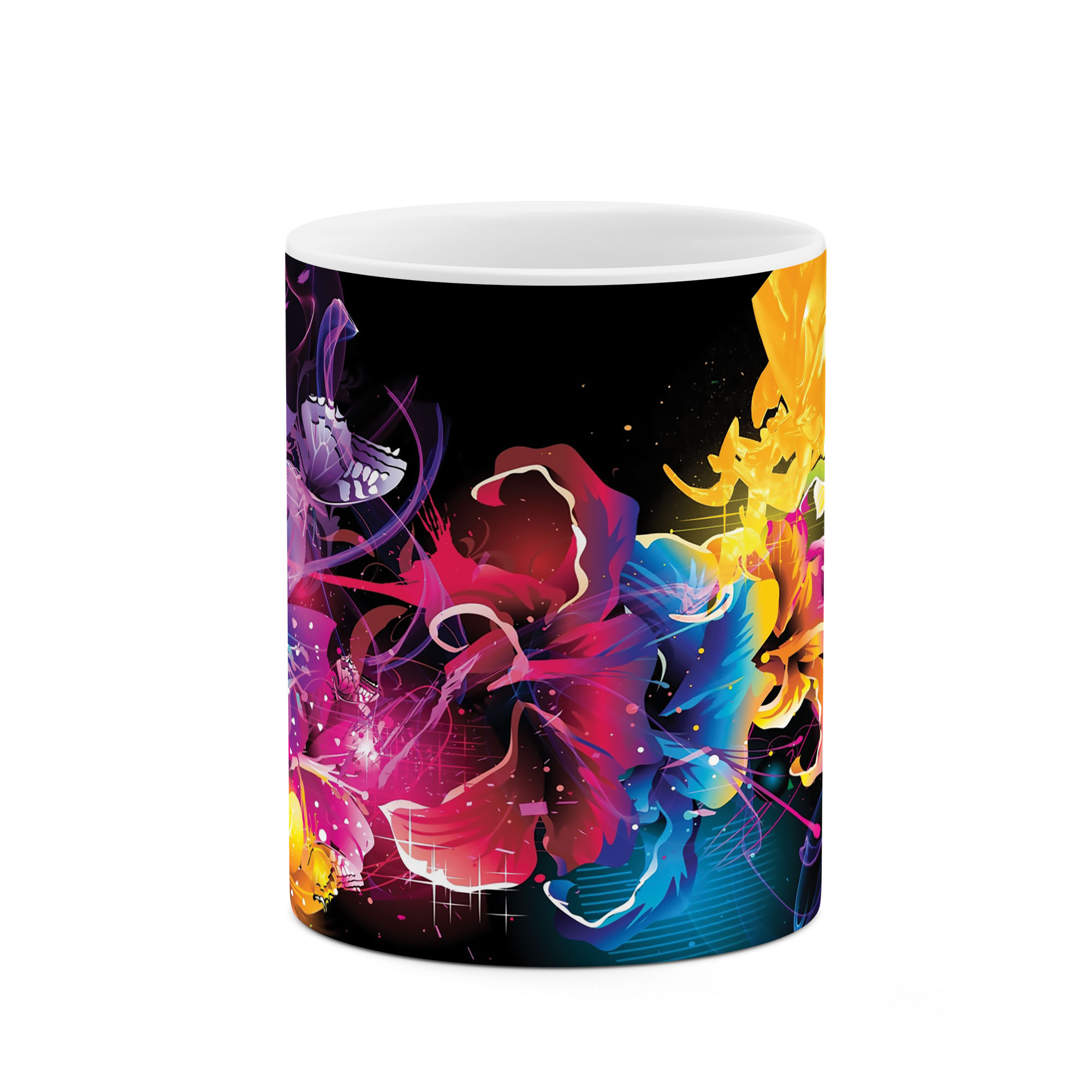 ماگ طرح گل فانتزی مدل mug03341