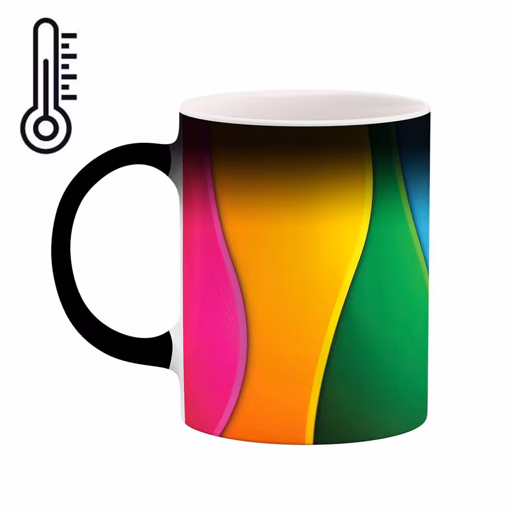 ماگ حرارتی طرح رنگارنگ مدل mgh00553