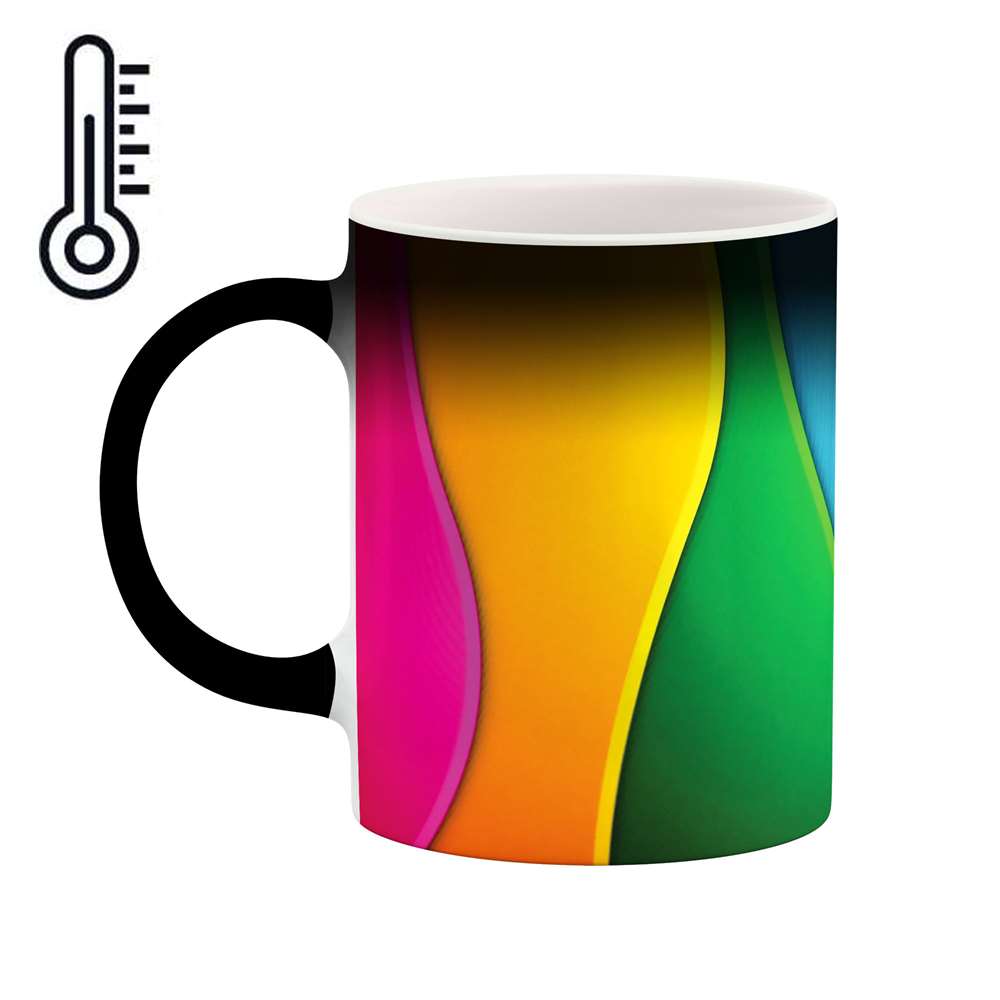 ماگ حرارتی طرح رنگارنگ مدل mgh00553