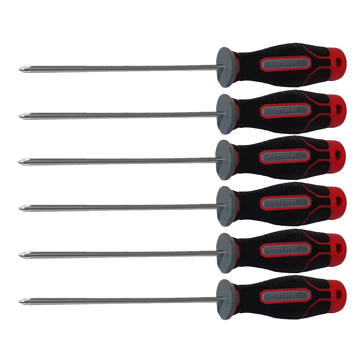 پیچ گوشتی چهارسو تیوان مدل HT - 0031 مجموعه 6 عددی