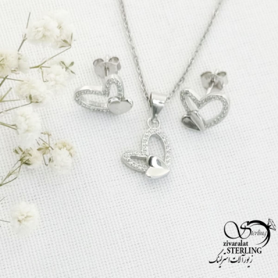 نیمست نقره قلب عیار925 کد 15693