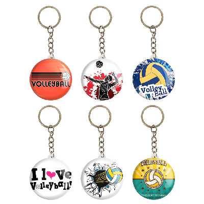 جاکلیدی خندالو مدل والیبال کد 335B مجموعه 6 عددی