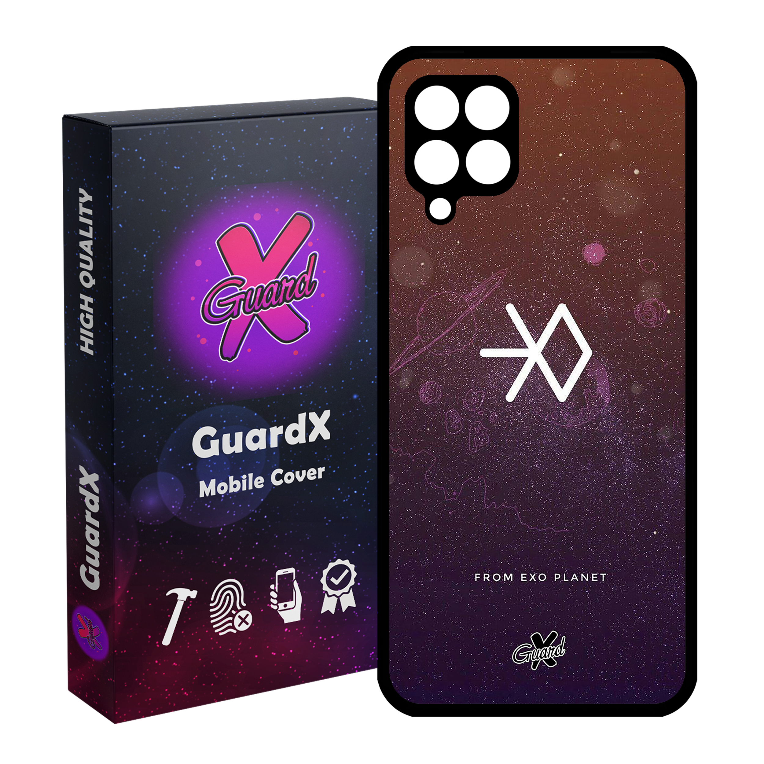 کاور گارد ایکس طرح Exo مدل Glass10021 مناسب برای گوشی موبایل سامسونگ Galaxy A12