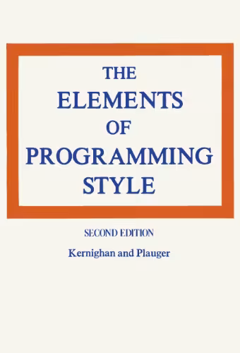 خرید و دانلود نسخه کامل کتاب The elements of programming style