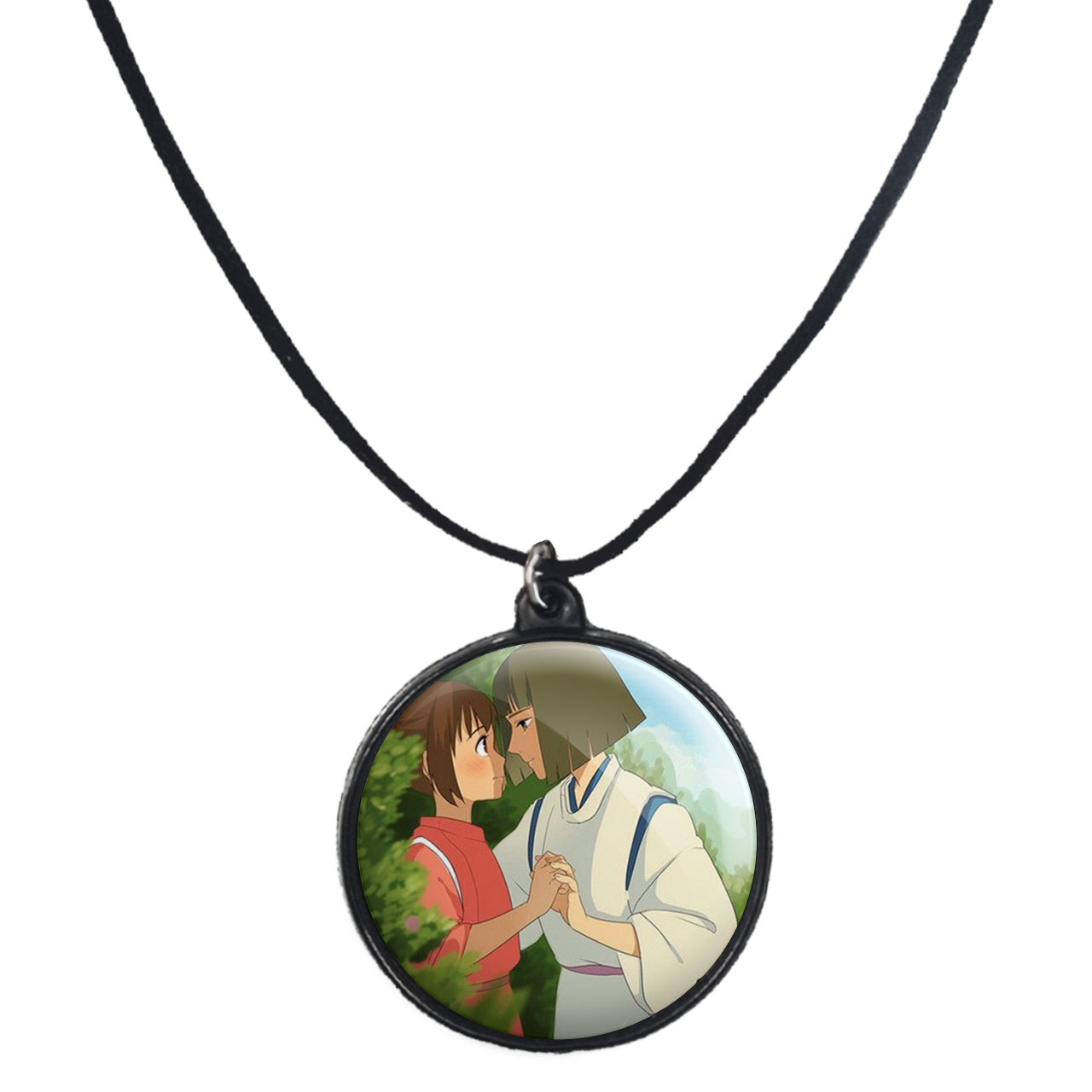 گردنبند پرمانه طرح Spirited Away کد pmb.25658 مدل دو طرفه